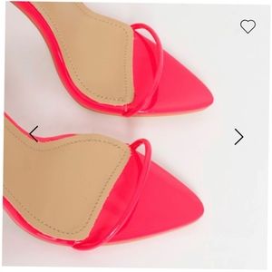 Gorgeous Pink Lace Up Heels